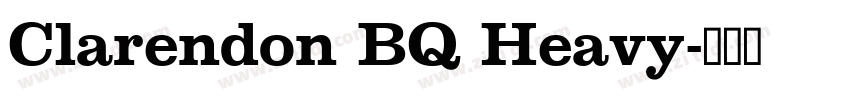 Clarendon BQ Heavy字体转换